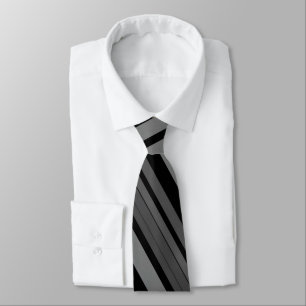 Unik luxury Grått Print Neck Tie Slips
