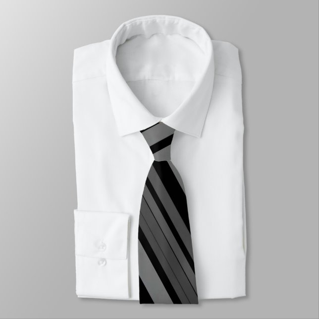 Unik luxury Grått Print Neck Tie Slips (Bunden)