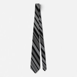 Unik luxury Grått Print Neck Tie Slips