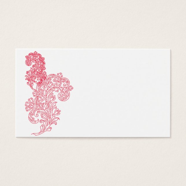 Unik magenta gräns-mall visitkort (Framsidan)