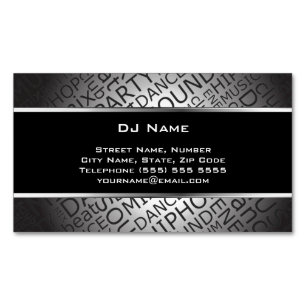 Unik magnetisk visitkort för DJ Visitkortmagnet