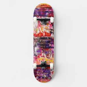 Unik Målad Konst Mini Skateboard Bräda 18,5 Cm