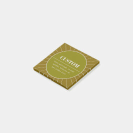 Unik mall för redigerbar design med upphöjda Retro Post-it Block