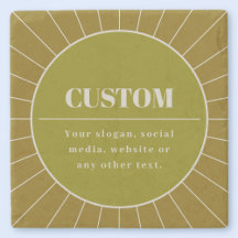 Unik mall för redigerbar design med upphöjda Retro