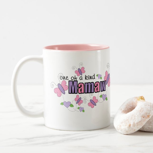 Unik Mamaw Två-Tonad Mugg (Med munk)