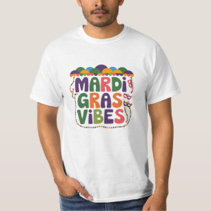 Unik Mardi Gras-grafik för entusiaster T Shirt