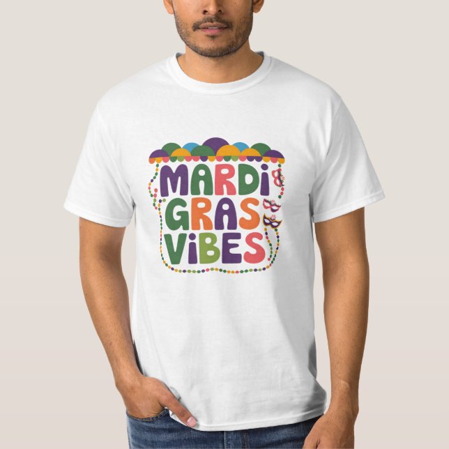 Unik Mardi Gras-grafik för entusiaster T Shirt (Framsida)