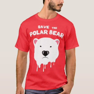 Unik märklig Spara polarna bär klimatförändringsla T Shirt
