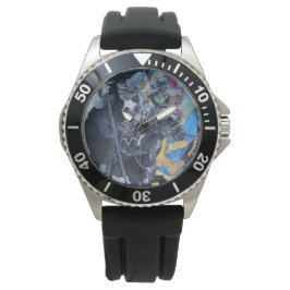 unik medeltida knivlek på hästar armbandsur