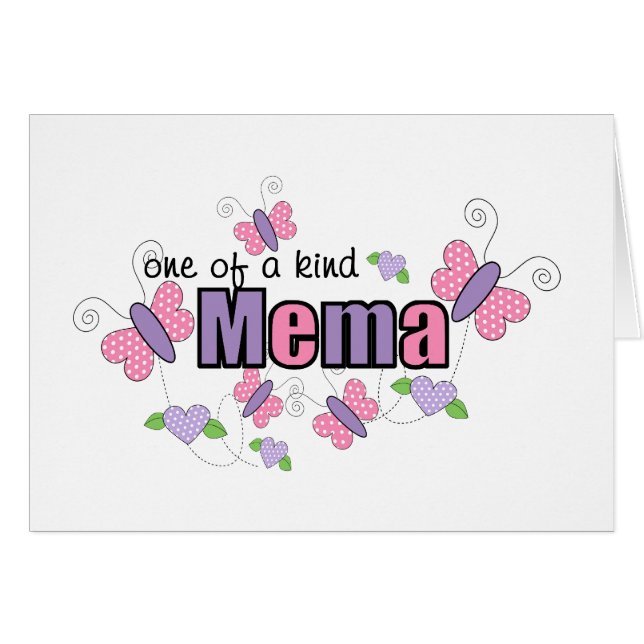 Unik Mema Hälsningskort (Framsidan Horizontal)