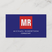 Unik, Midnight Blue Red Monogram