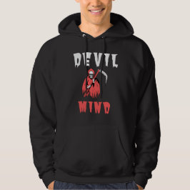 Unik mind Hoodie Djävulen - Edgy grafik