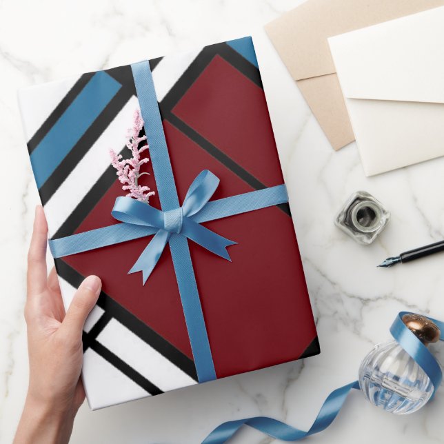 Unik modern Contemporary Geometric Play Mönster Presentpapper (Gifting)