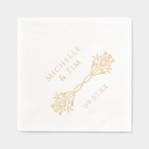 Unik Modern Elegant bröllop Guld i Namn