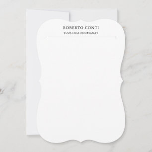 Unik modern enkel minimalistisk anteckningskort