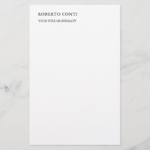 Unik Modern Enkel Minimalistisk Brevpapper