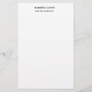 Unik modern enkel minimalistisk brevpapper