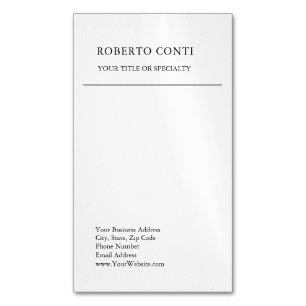 Unik modern enkel minimalistisk magnetiska visitkort