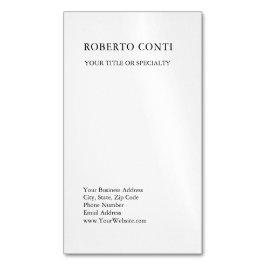 Unik modern enkel minimalistisk magnetiska visitkort