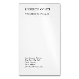 Unik modern enkel minimalistisk magnetiska visitkort