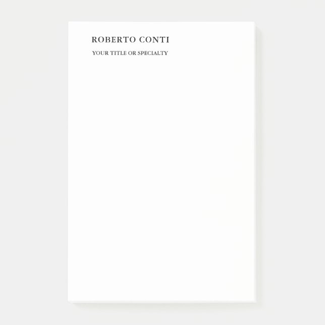 Unik modern enkel minimalistisk post-it block (Framsida)