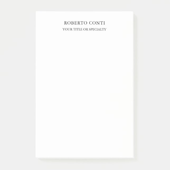 Unik modern enkel minimalistisk post-it block (Framsida)