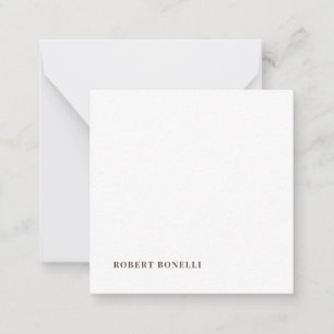 Unik Modern Enkel Namn Minimalistisk Anteckningskort