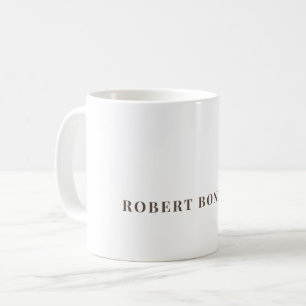 Unik Modern Enkel Namn Minimalistisk Kaffemugg