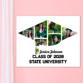 Unik modern fotokollage för Studenten Poster