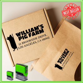 Unik modern Gris Business Returadress för servergr Självfärgande Stämpel