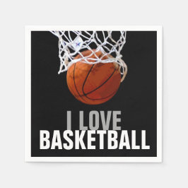 Unik Modern I Kärlek-basketboll Party Pappersservett