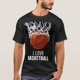 Unik Modern I Kärlek-basketboll T Shirt