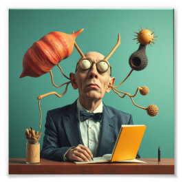 Unik modern image Smart Science Innovator Fototryck