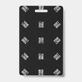 Unik modern logotypmönstermall | Svart
