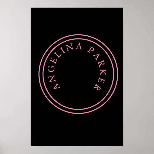 Unik Modern Minimalist Enkel Poster (Framsidan)