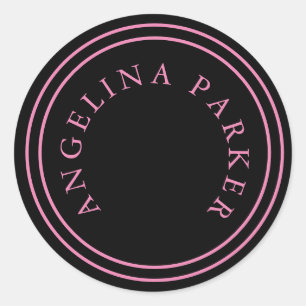 Unik modern minimalist enkel runt klistermärke