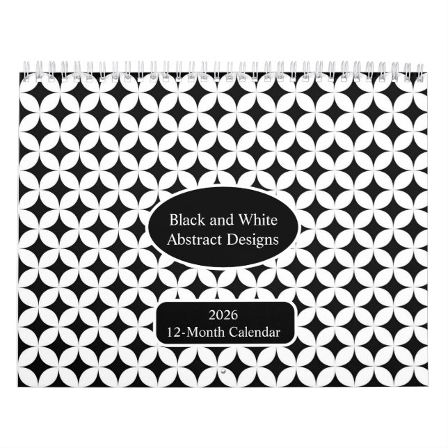Unik modern, minimalistisk Abstrakt Artikel 2026 Kalender (Omslag)