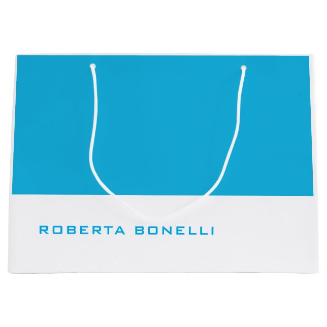 Unik, modern, minimalistisk blå vit (Framsidan)