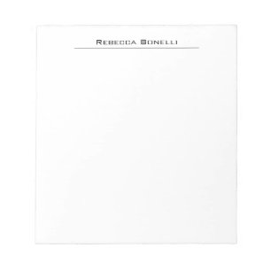 Unik Modern Minimalistisk Enkel Vit Anteckningsblock