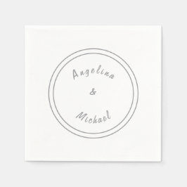 Unik, modern, minimalistisk plan pappersservett