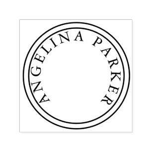 Unik, modern, minimalistisk plan självfärgande stämpel