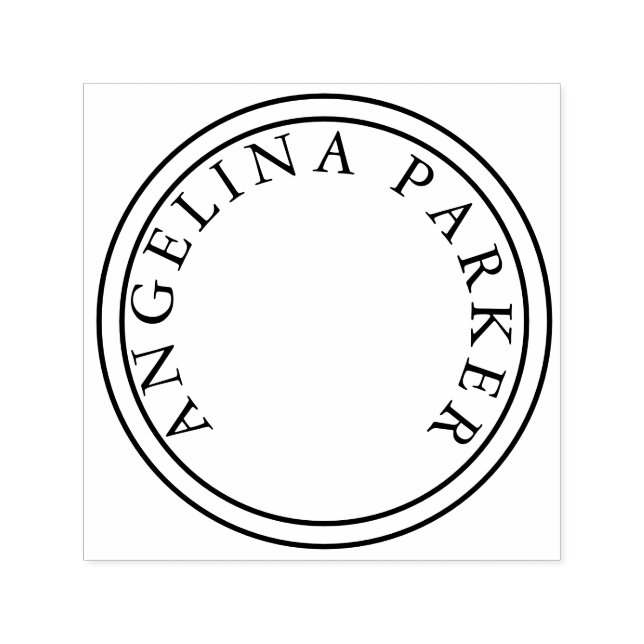 Unik, modern, minimalistisk plan självfärgande stämpel (Design)