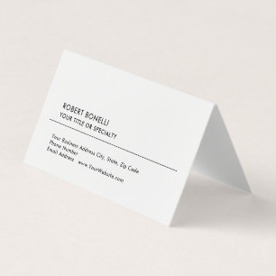 Unik, modern, minimalistisk svart vit visitkort