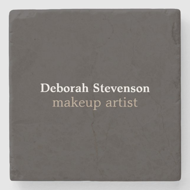 Unik Modern Mnimalist Grått-Anpassningsbar Stenunderlägg (Framsidan)