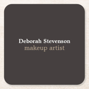 Unik Modern Mnimalist Grått-Anpassningsbar Underlägg Papper Kvadrat