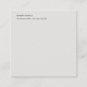 Unik Modern Platinum Grått Snyggt-minimalist Tilläggskort