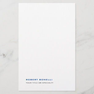 Unik, modern, Premium Pearl-minimalistisk Brevpapper