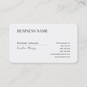 Unik, modern professionell, minimalistisk chic visitkort