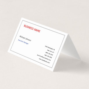 Unik, modern professionell, minimalistisk chic visitkort