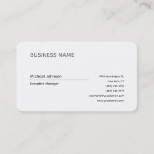 Unik, modern professionell, minimalistisk chic visitkort
